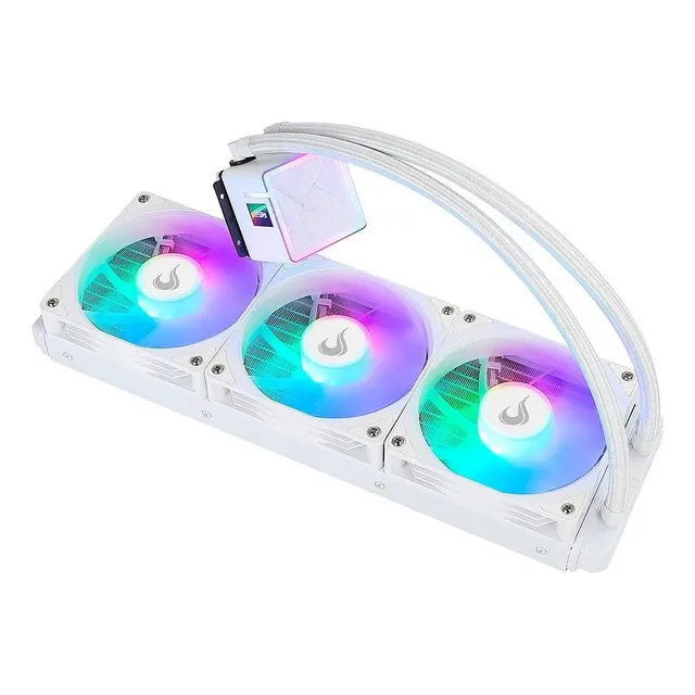 Water Cooler Gamer Rise Mode Frost Argb Rainbow 360mm Branco