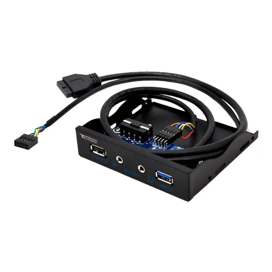 Panel Frontal 3.5'' - 1 Puerto 2.1a 1 Puerto Usb 3.0 Y Audio