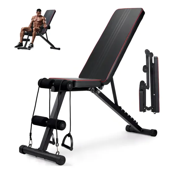 Banco Para Ejercicio Gimnasio Multifuncional Plegable Pixelglam