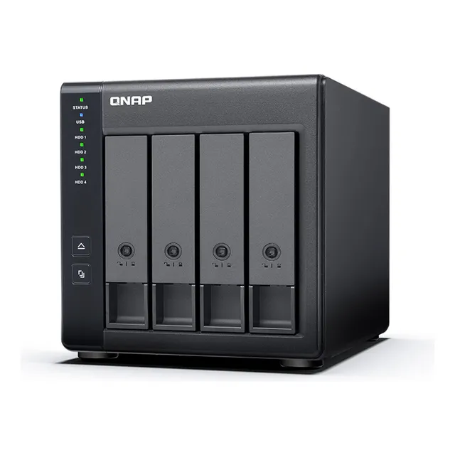 Servidor Nas Qnap Tr-004 4xbahias Sata Raid 0-10 2.0ghz, 4gb