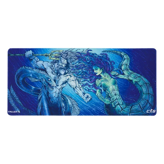 Mousepad Gamer Fallen Medusa Counter Strike - Control Azul Estendido 90x40cm