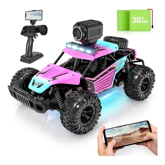 Q Hosim Rc Cars Con Cámara 1080p Hd Fpv, Regalo A Escala 1