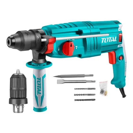 Rotomartillo 800w Sdsplus + 5 Pzas Total Tools Th308268-2 Color Turquesa Frecuencia 50 Hz/60 Hz