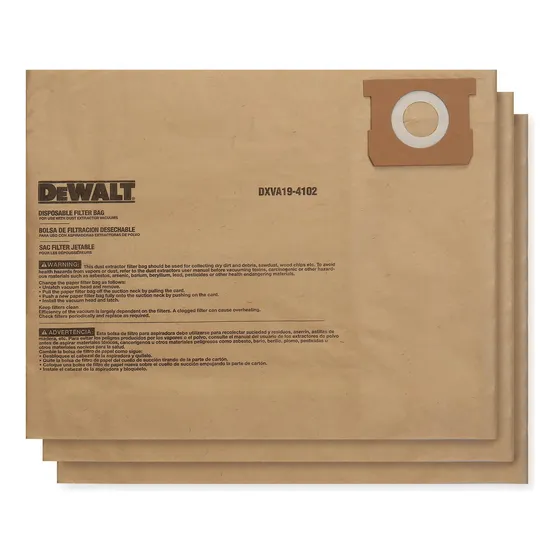 Bolsa De Polvo Dewalt Dxva19-4102 Para Aspiradora 45-60 L, P
