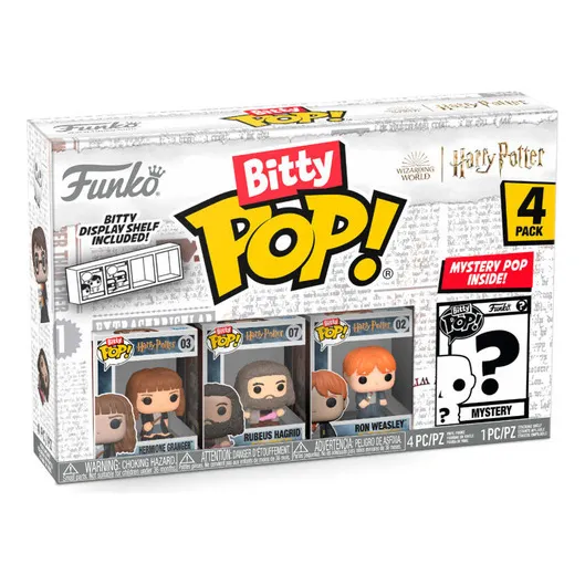 Funko Bitty Pop Hermione, Hagrid & Ron + Mistery Pop Harry Potter Series 2 