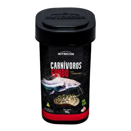 Ração Para Peixes Carnívoros De Fundo 110g Nutricon