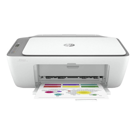 Impressora a cor multifuncional HP Deskjet Ink Advantage 2776 com wifi branca e cinza 100V/240V