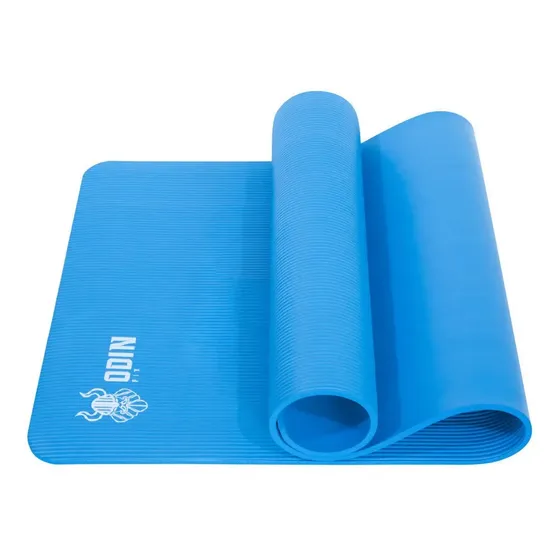 Tapete De Yoga Mat Em Nbr 10mm Premium 185 X 80cm - Odin Fit Cor Azul