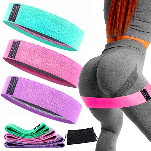 Kit 3 Faixa Elastica Mini Band P/ Treino Extensor