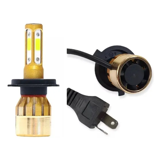 Lampara Led Cree P/ Moto H4 Alta/ Baja 4 Caras 28.000 Lms