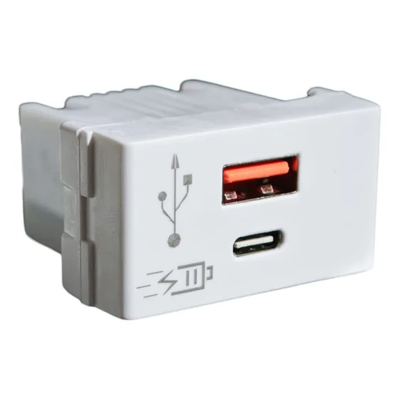 Modulo Usb A + Usb C Doble Carga Rapida Linea Jeluz