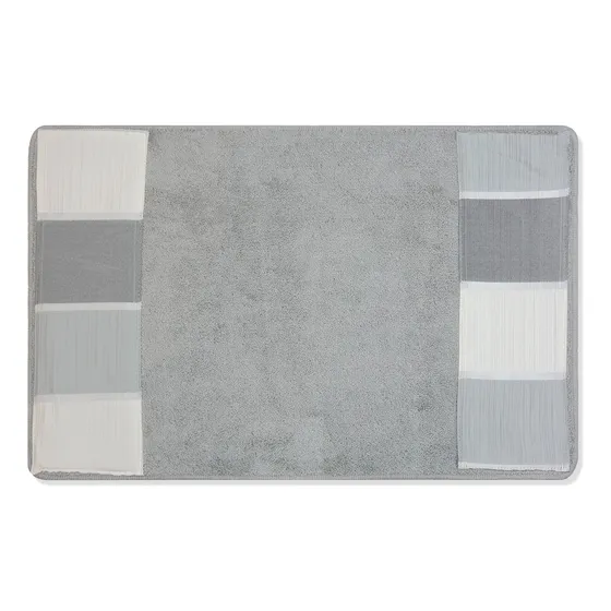 Popular Bath Modern Line Alfombra Baño Gris