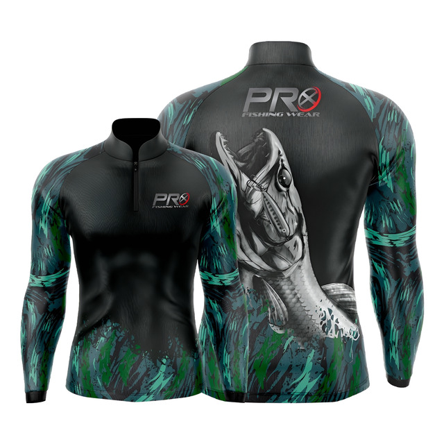 Camisa Camiseta Blusa Pesca Proteção Solar Uv50 Traíra Pro-x