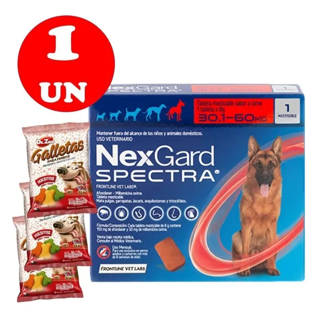 Nexgard Spectra 30.1/60kg Antiparasitario Externo Y Interno
