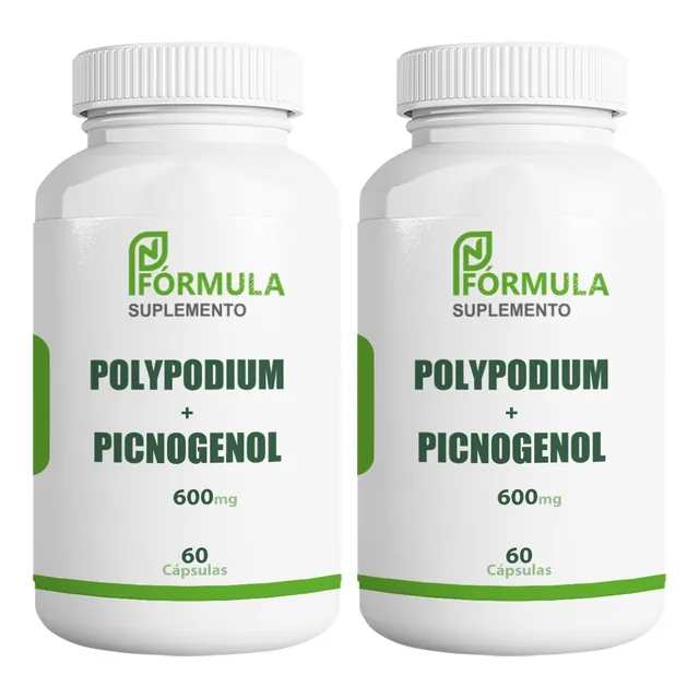 Kit Melasma Polypodium 300mg+pinus300mg 2 Pt 60 Cps