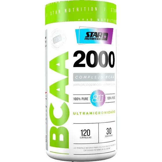 BCAA 2000 Star Nutrtion 120 Capsulas