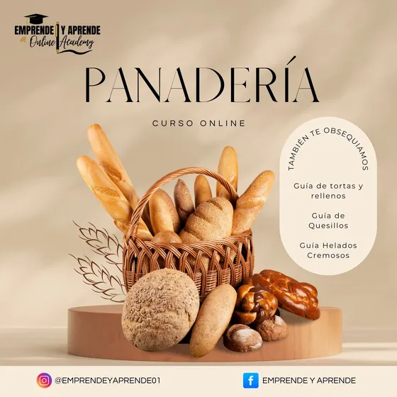 Curso Online Panadería + Regalos! Incluye Certificado