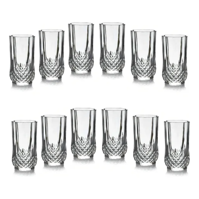 Vaso X6 Unidades 147 Ml Rombo Set X 12 Vasos Exclusivos Color Vidrio