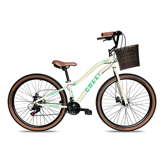 Bicicleta Colli Viena Aro 29 Freio Disco 21v Com Cestão