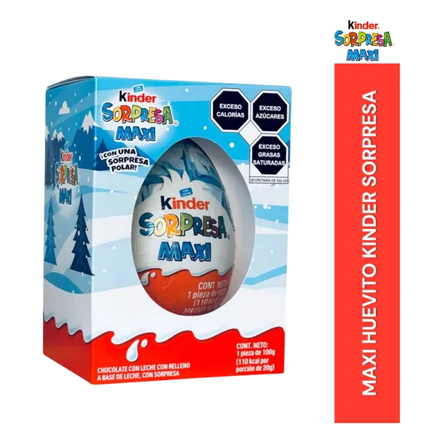 Maxi Huevo Kinder Sorpresa Gigante Niño 100g Juguete