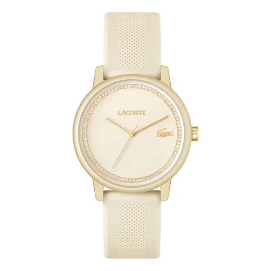 Reloj Lacoste 2001288 de caucho color champán para mujer