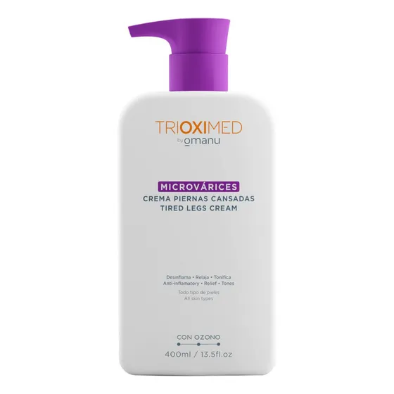 Microvárices Crema Piernas Cansadas Ozono 400 Ml - Trioximed