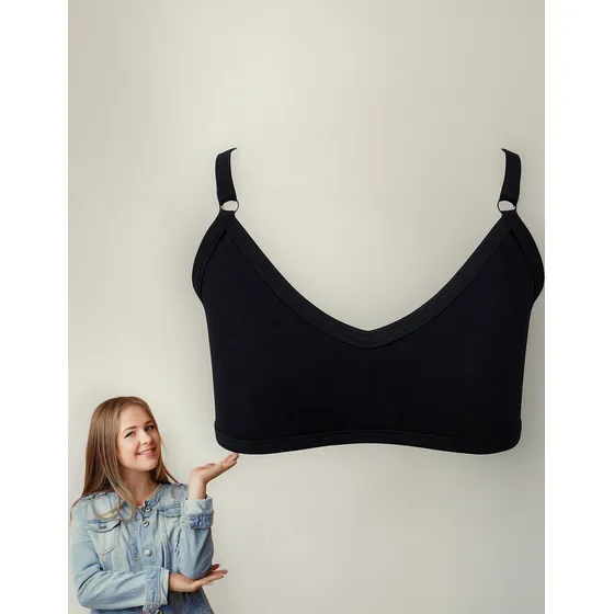 Sutiã Infantil Menina Sem Bojo Algodão Uniforme Escola Blusa