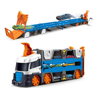 Camion Mega Hauler Pista Autos De Carrera Eyeccion Para Niño Camion Mega Hauler Pista Autos De Carrera Eyeccion Para Niño