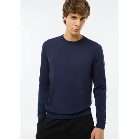 Blusão Básico Masculino Tricô De Toque Macio Algodão Hering
