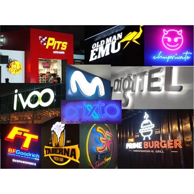 Avisos Letras Publicidad Corporea
