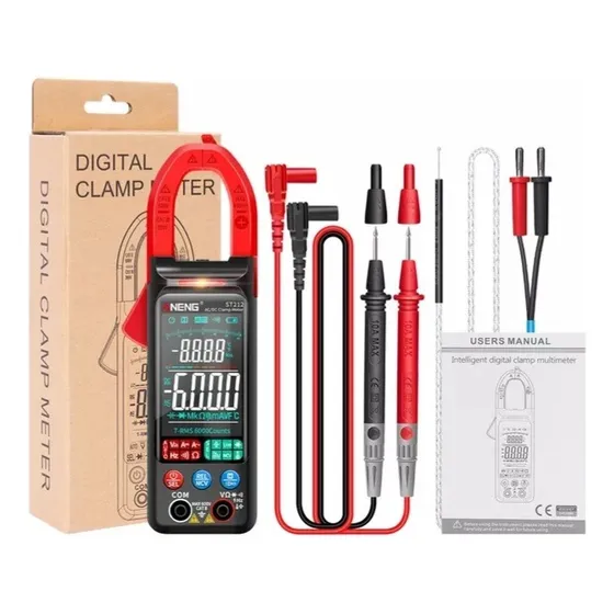 Pinza Amperimetrica Dc Ac Capacimetro Tester                
