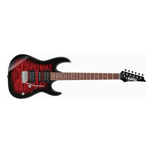 Guitarra Elétrica Stratocaster Ibanez Gio Grx70qa Vermelha Destro