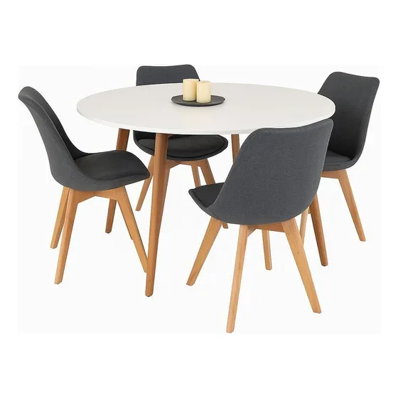 Sillas Tulip Tapizadas Nordicas Modernas Comedor Cocina X4
