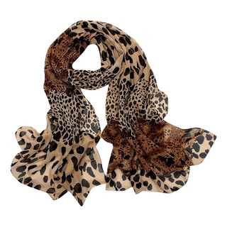 Para Lenço Feminino Com Estampa De Leopardo Lenço De Seda Para Lenço Feminino Com Estampa De Leopardo Lenço De Seda