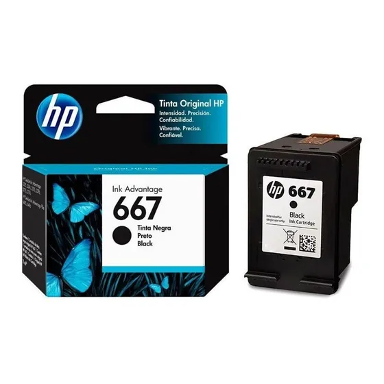 Cartucho Hp 667 Negro