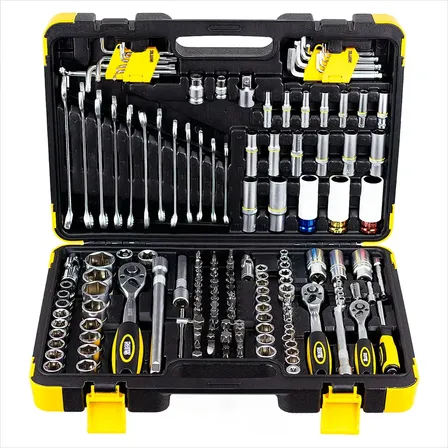 Kit De Ferramentas Combinadas 178 Peças Profissional Rotta Preto