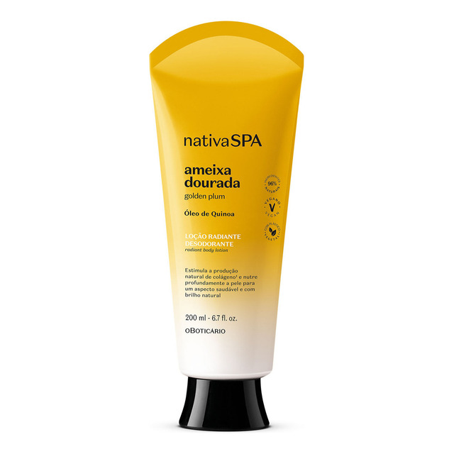 O Boticário Nativa Spa Ameixa Dourada Loção Corporal 200ml