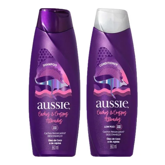 Kit Aussie Cachos E Crespos Shampoo + Condicionador 360ml