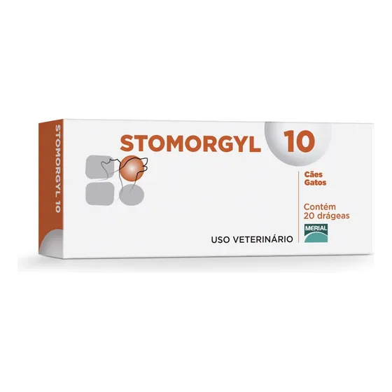 Stomorgyl 10 Para Cães E Gatos Drágeas Inflamação Bucal