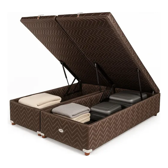 Sommier Baulera Cama Box 2 Plazas Springwall Roomy 160x190cm