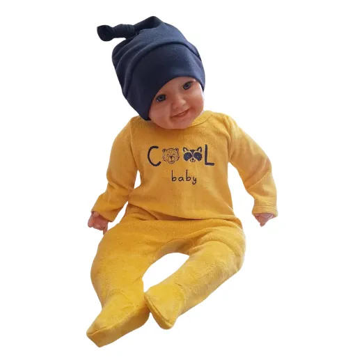 Enteritos En Plush Enterizo Bebe Con Pie Pijama