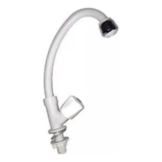 Llave Para Fregadero Individual Plástica Blanca Griven