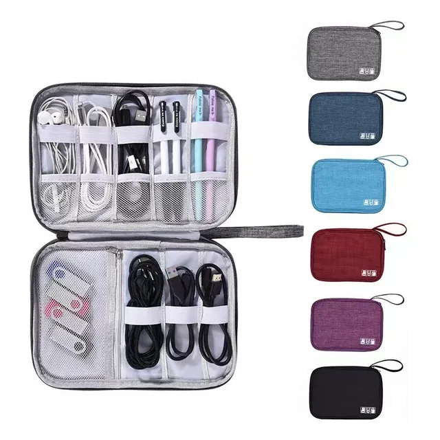 Estuche Cartuchera Organizador Para Cables Viaje Almacenar