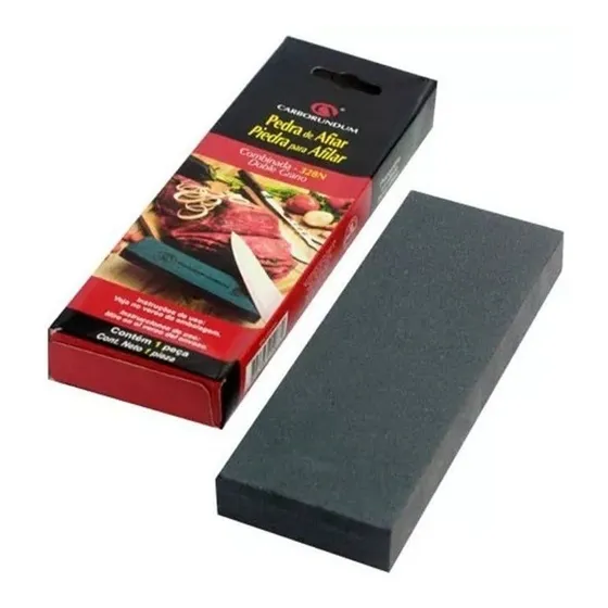 Pedra Para Afiar Dupla Face 20 Cm Carborundum 328 #120/320