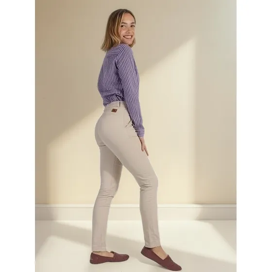 Pantalón Clásico Dama Beige Raidistas - Agrolact