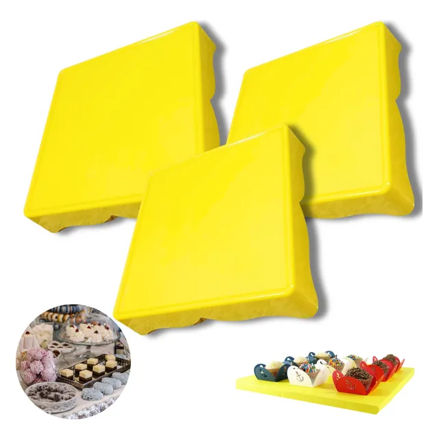 Kit 3 Bandejas Provençal Porta Doces E Bolo Decoração Festa 