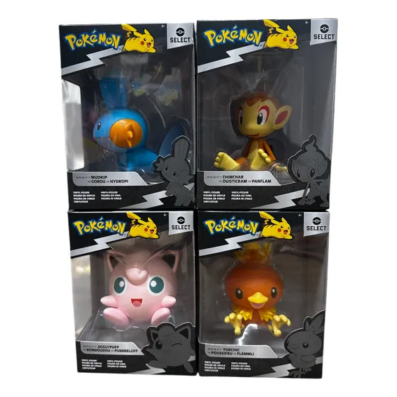 Pokemon Pack Mudkip/ Torchic /jigglypuff  9cm Jazwares