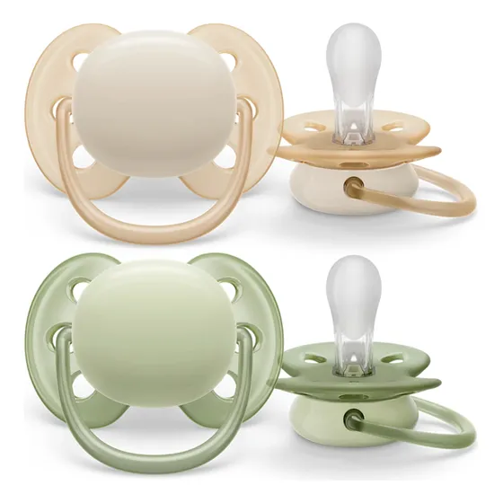 Avent Chupetes Ultra Soft 0-6m Scf091/05 Color Verde Período De Edad 0-6 Meses