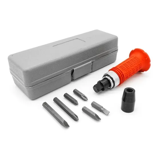 Destornillador Impacto 5pz 1/2 M/goma Rojo Lh-646