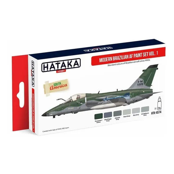 Hobby Paints Juego Color Fuerza Aerea Brasileña Moderna